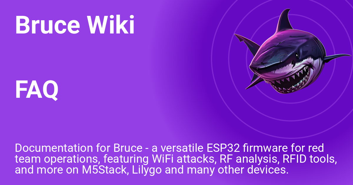 FAQ - Bruce Wiki