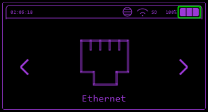Ethernet Main Menu