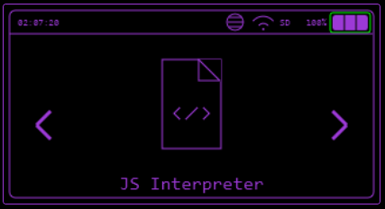 JS Interpreter Main Menu