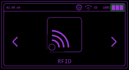 RFID Main Menu